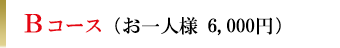 Bコース（お一人様6,000円）